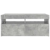 TV-meubel met LED 90x35x40cm Betongrijs - 34% Korting!