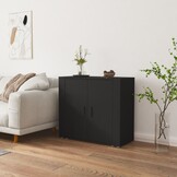 vidaXL Dressoir 80x33x70 cm Zwart - 54% Korting