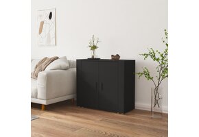 vidaXL Dressoir 80x33x70 cm Zwart - 54% Korting