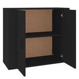 vidaXL Dressoir 80x33x70 cm Zwart - 54% Korting