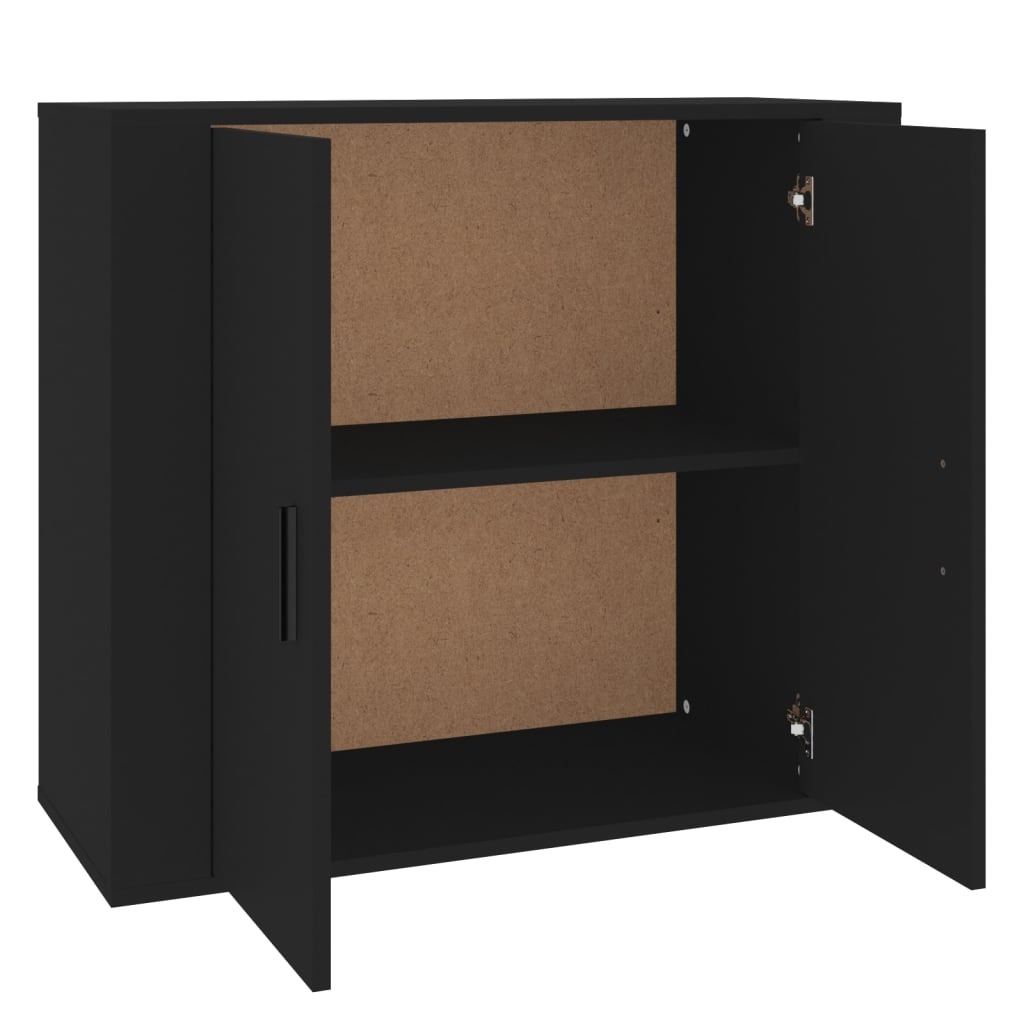 vidaXL Dressoir 80x33x70 cm Zwart - 54% Korting