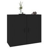 vidaXL Dressoir 80x33x70 cm Zwart - 54% Korting