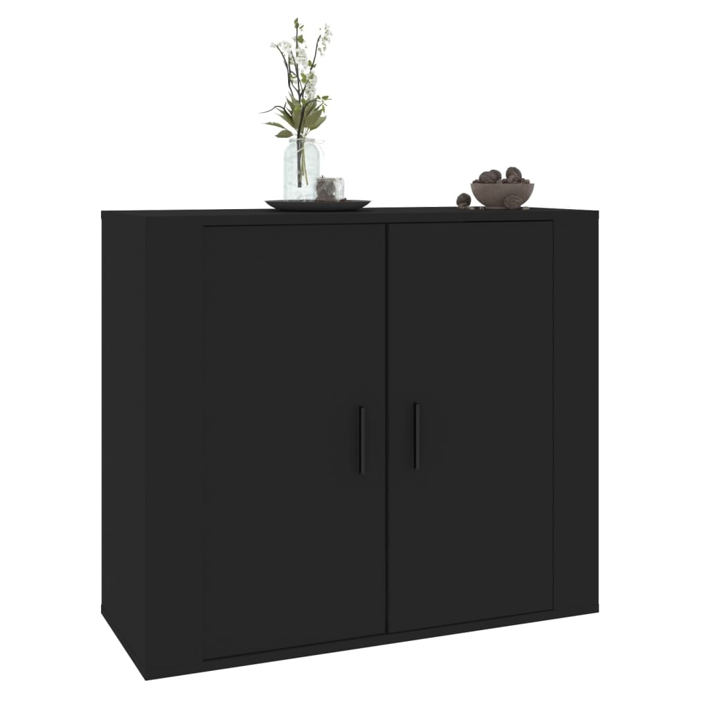 vidaXL Dressoir 80x33x70 cm Zwart - 54% Korting