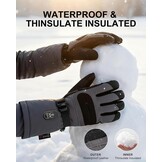 Verwarmde Handschoenen Skiën | Tot 10u Warm, USB-C PD, Waterdicht, 3 Warmtestanden