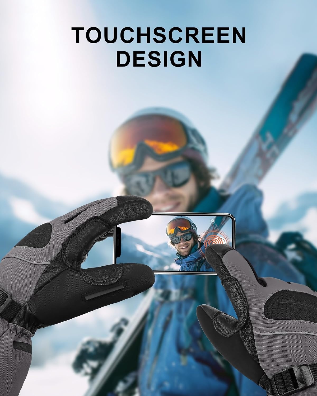 Verwarmde Handschoenen Skiën | Tot 10u Warm, USB-C PD, Waterdicht, 3 Warmtestanden