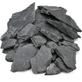 Unocho Natuurlijke leisteen reptiel koesteren platform rotsen 20 lb schildpad habitat platte rotsen voor aquarium amfibieën vivariums paludarium tuin landschapsarchitectuur en modelspoorweg (2-8 inch)