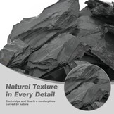 Unocho Natuurlijke leisteen reptiel koesteren platform rotsen 20 lb schildpad habitat platte rotsen voor aquarium amfibieën vivariums paludarium tuin landschapsarchitectuur en modelspoorweg (2-8 inch)