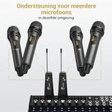 Draadloze Microfoon Tonor UHF Handheld Draadloze Dynamische Microfoon met Oplaadbare Ontvanger, Microfonos Inalambricos Professional voor Karaoke, Feest, Bruiloft, DJ, Speech, Kerk 200ft TW320 Grijs