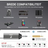 Draadloze Microfoon Set | UHF | 60m Bereik | 2 Microfoons