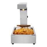 VEVOR 750 W warmtebrug voedselverwarmer 605 x 343 x 555 mm friet frituurbak, one-touch-bediening warmhoudapparaat elektrische frietverwarmer met voedselclip max. 50 ℃ cafetaria, snackbar enz.