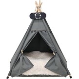 Tipi Tent Hond & Kat - 60x60x70cm - Katoen - 60% Korting