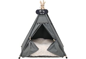 Tipi Tent voor Hond & Kat | 60x60x70cm | Katoen | 63% Korting