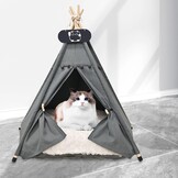 Tipi Tent Hond & Kat - 60x60x70cm - Katoen - 60% Korting