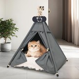 Tipi Tent Hond & Kat - 60x60x70cm - Katoen - 60% Korting