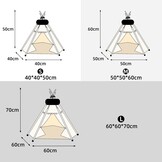Tipi Tent Hond & Kat - 60x60x70cm - Katoen - 60% Korting