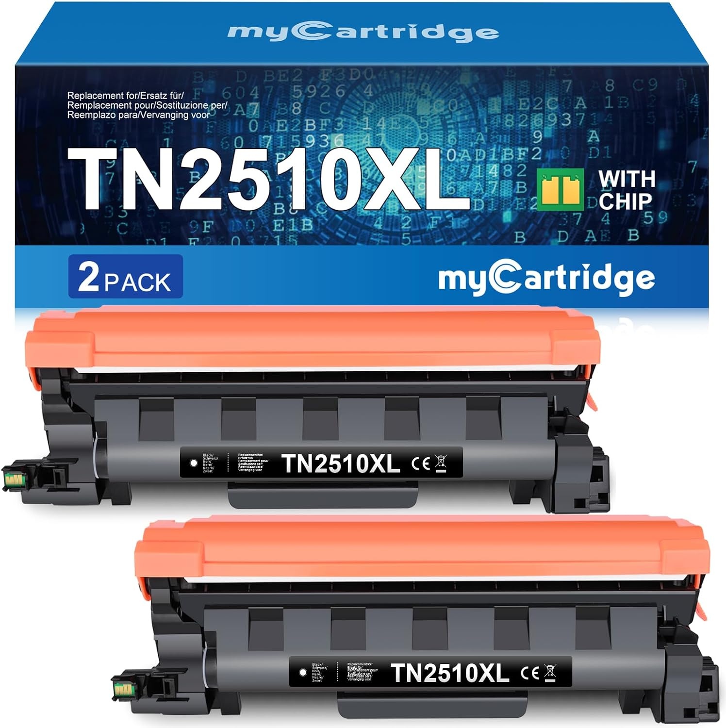 2x Zwarte Toner TN2510XL voor Brother Printers (57% Korting)