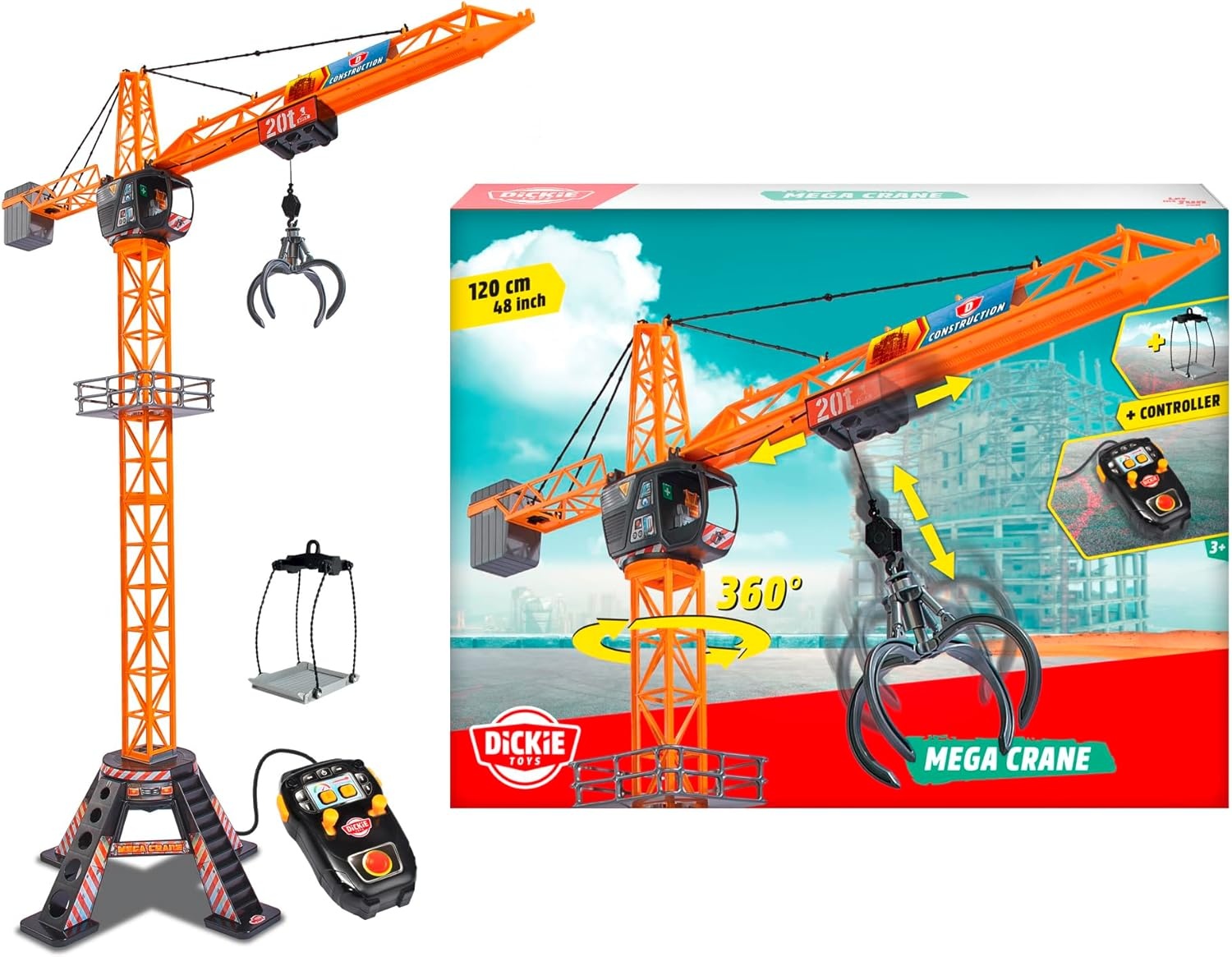Speelgoedkraan Dickie Toys 120cm, RC, 3-5 jaar | 59% Korting