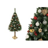 Kunstkerstboom 180cm op Stam met Sneeuw & Glitter - 60% Korting