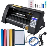 VEVOR Vinyl Snijplotter, 375 mm Snijplotter Machine, LED Desktop Vinyl Cutter Plotter, Semi-automatisch Ingebouwd Optisch Oog Lasergeleiding, Compatibel met Signmaster-software voor Windows-systeem