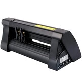 VEVOR Vinyl Snijplotter, 375 mm Snijplotter Machine, LED Desktop Vinyl Cutter Plotter, Semi-automatisch Ingebouwd Optisch Oog Lasergeleiding, Compatibel met Signmaster-software voor Windows-systeem