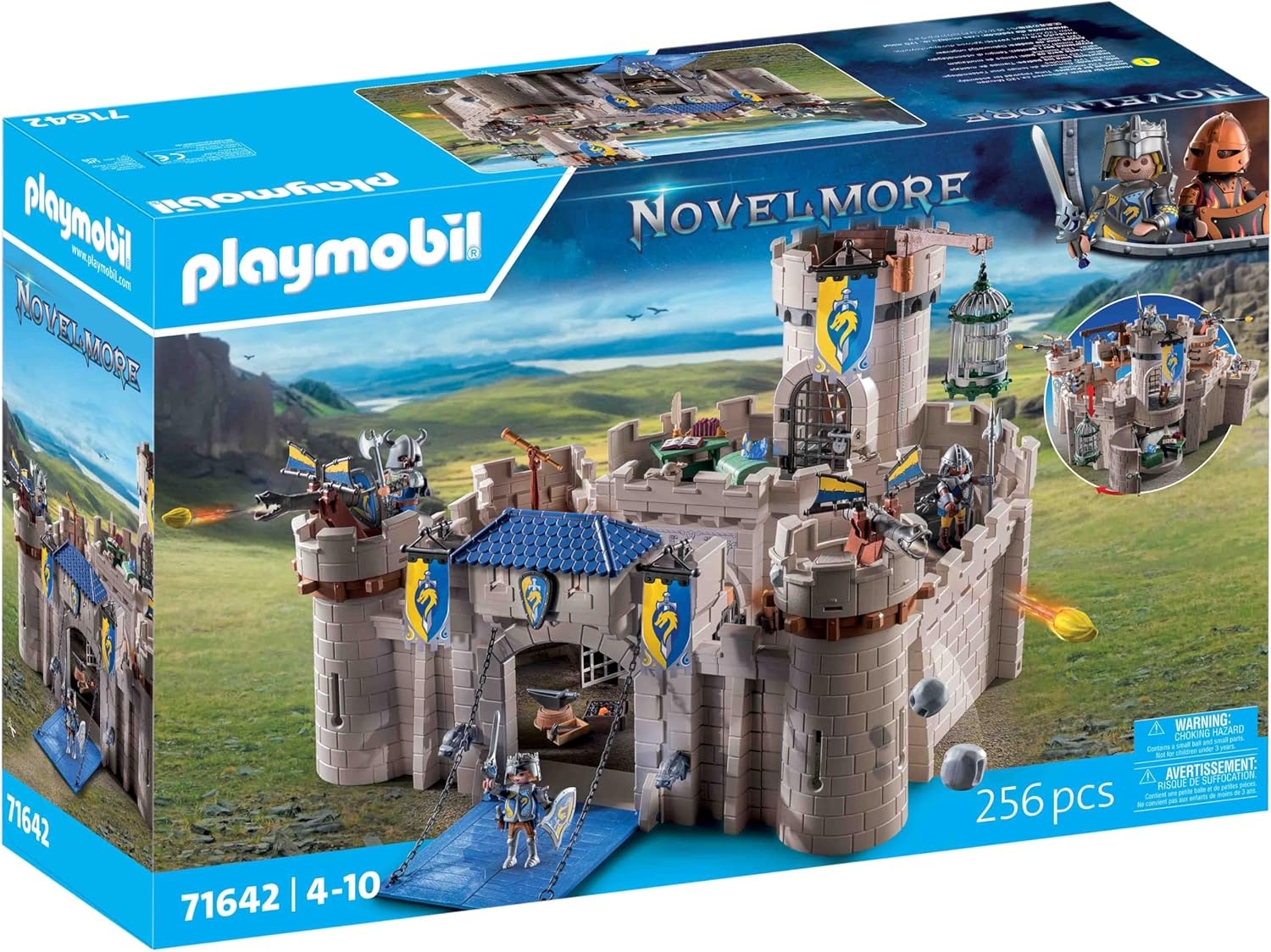 PLAYMOBIL Novelmore 71642 Arwynn's kasteel, inclusief drie ridders en talrijke accessoires voor realistische gevechten, actievol speelgoed voor kinderen vanaf 4 jaar