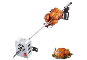Elektrische Braadset RVS | 33% Korting | Tot 12 kg | Automatisch Draaien