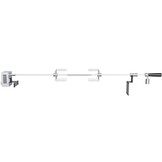 VEVOR Elektrische braadset, belasting van 12 kg, grill met 9 W motor, snelheid 4 omw/min, automatische braadpan voor buiten, roestvrij staal, automatische rotatie, set voor kippen, eend, kalkoen