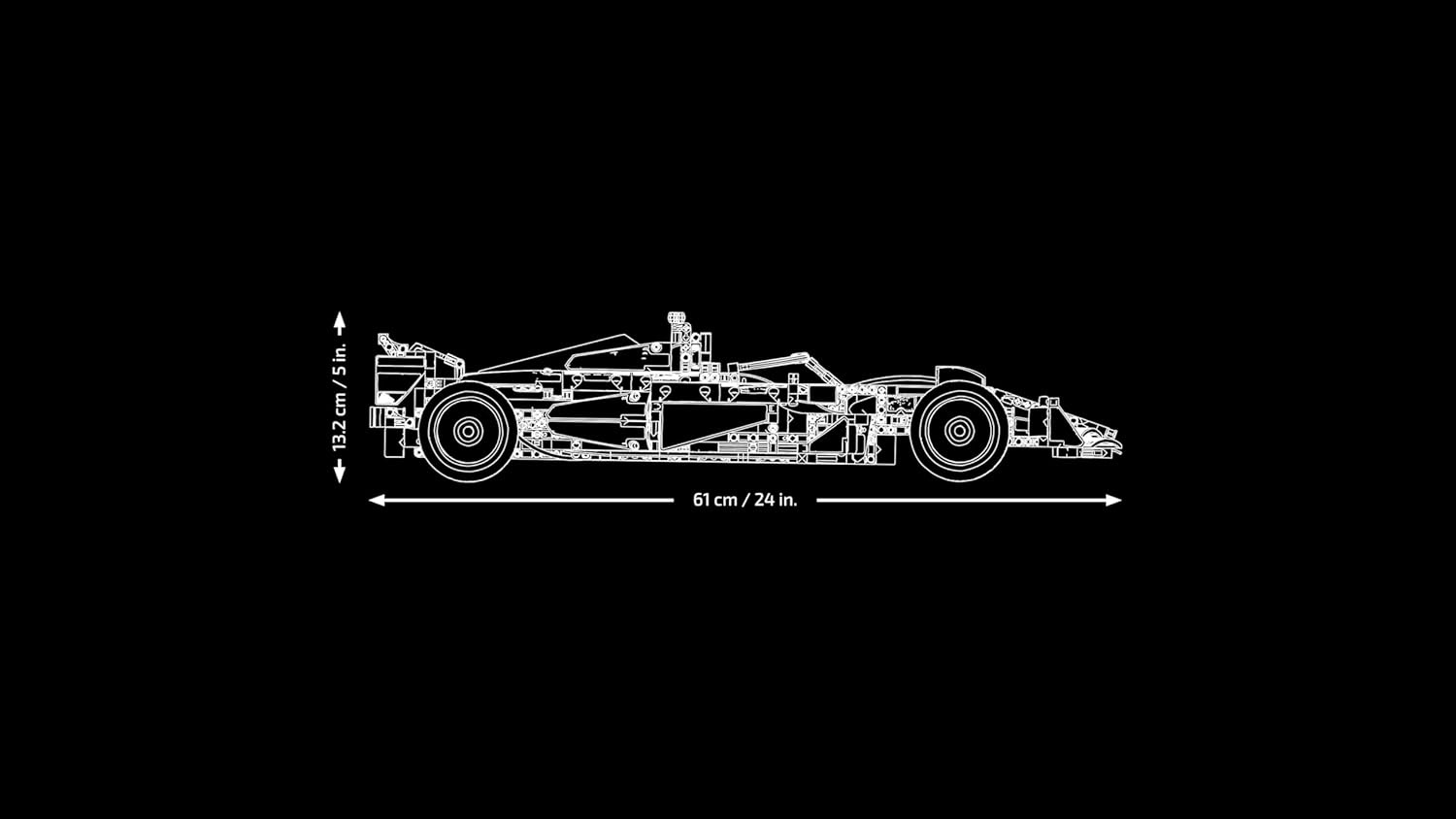 LEGO Technic Ferrari SF-24 F1 auto Bouwpakket voor Volwassenen met 1:8 Schaal Modelauto met V6-Motor, Besturing en DRS, Formule 1 Vaderdag Cadeau voor Hem, Haar, Alle Fans van Motorsport 42207