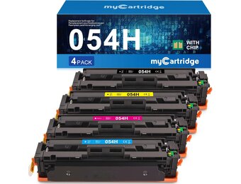 MYCARTRIDGE 054H Toner set (zwart, cyaan, magenta, geel) voor Canon i-SENSYS MF641CW, MF643CDW, MF645CX en LBP620-serie
