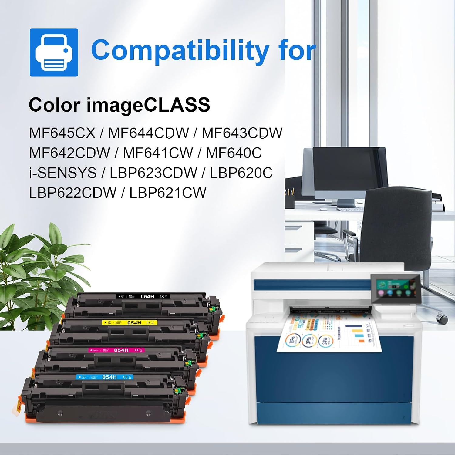 Toner set 4 kleuren Canon i-SENSYS MF640/LBP620 serie - 61% Korting