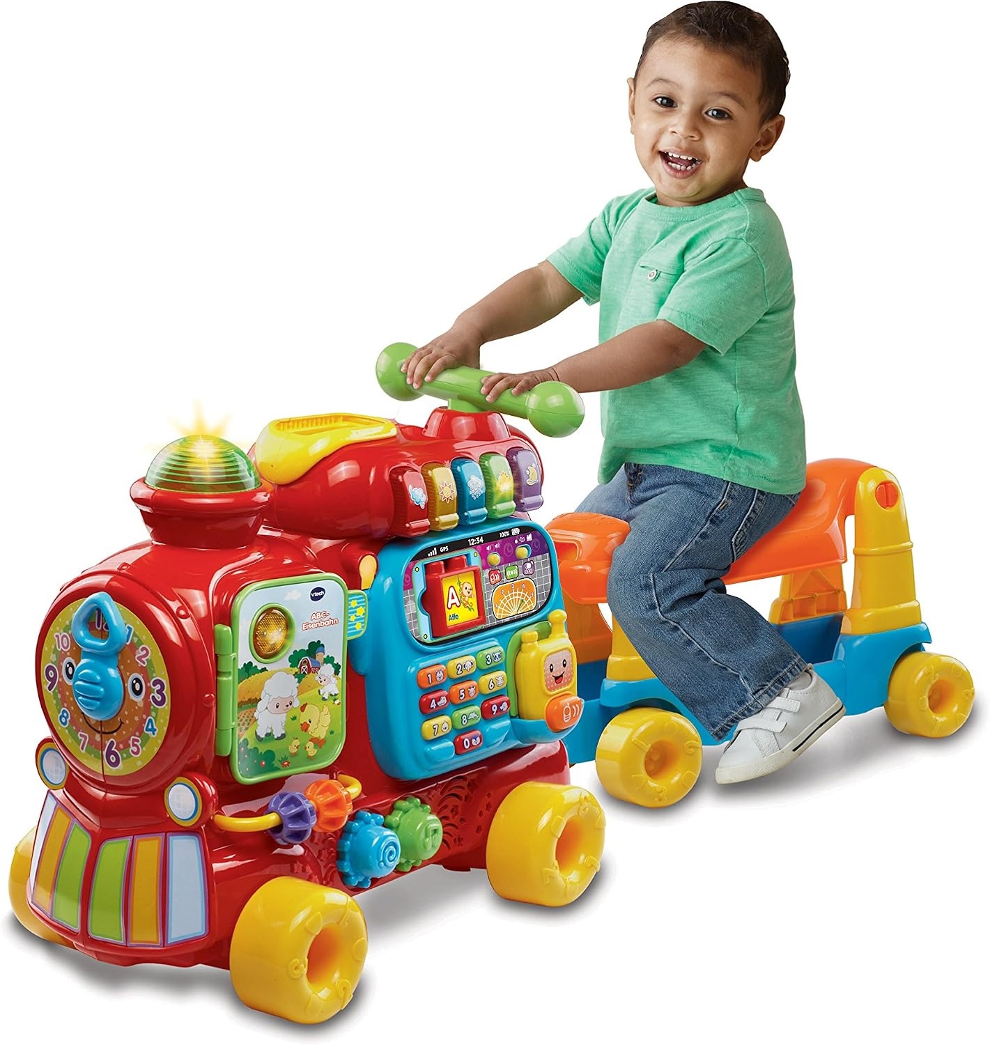 VTech ABC Trein Educatief Speelgoed - Interactieve Loopwagen - Meerkleurig