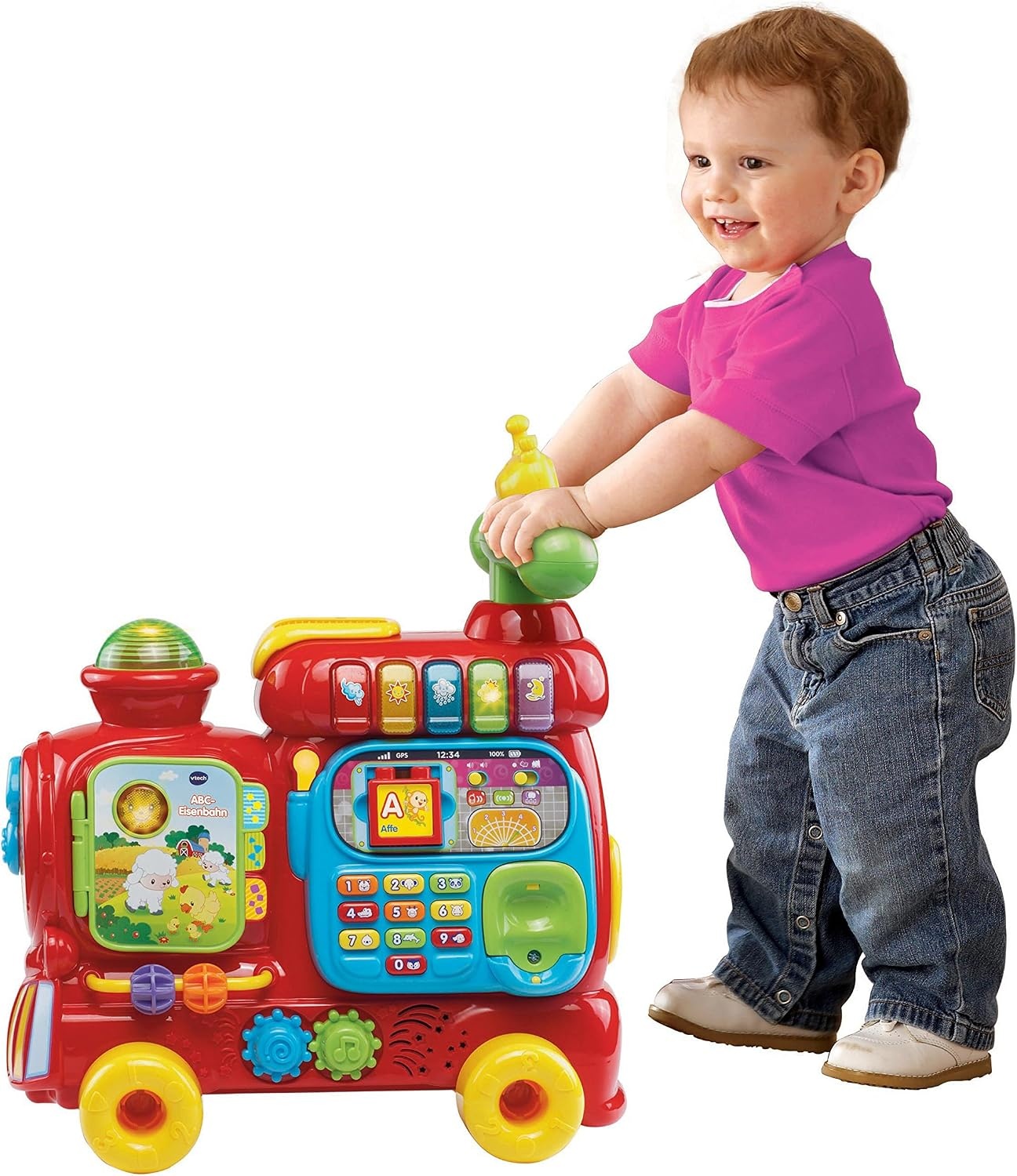VTech ABC Trein Educatief Speelgoed - Interactieve Loopwagen - Meerkleurig