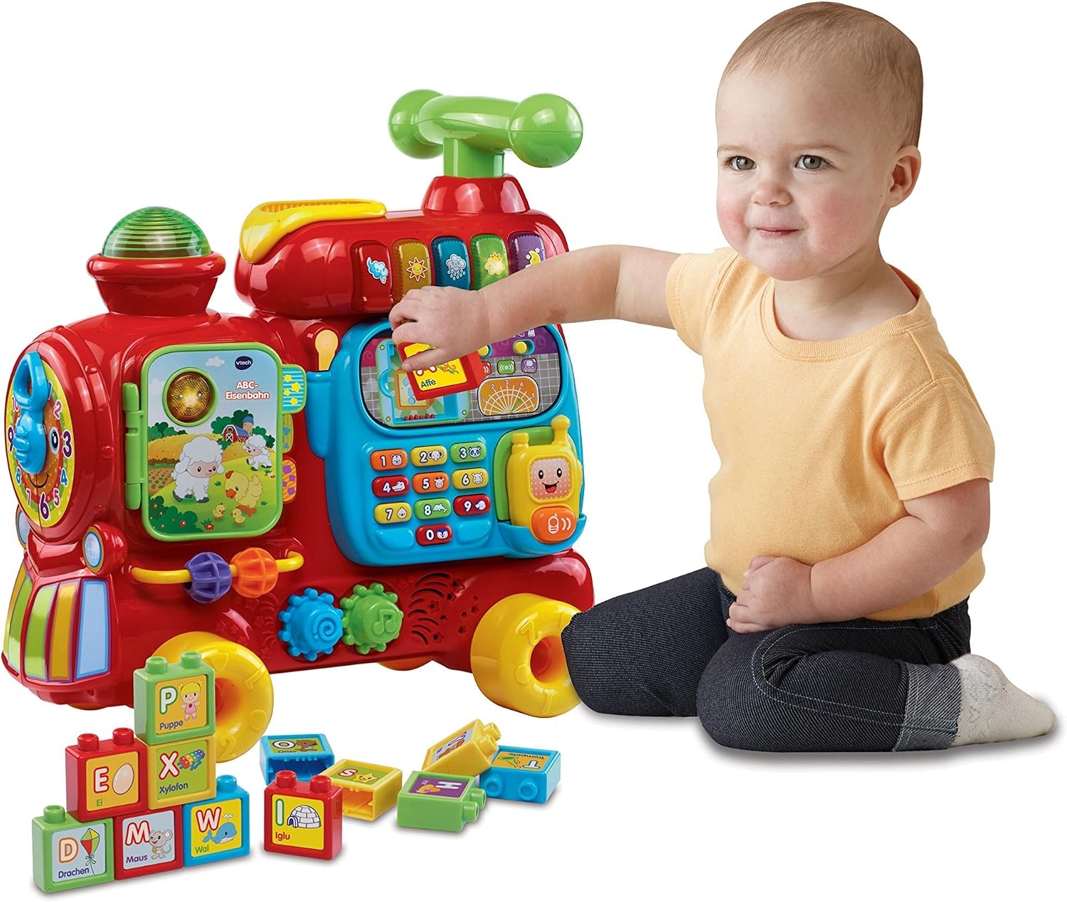 VTech ABC Trein Educatief Speelgoed - Interactieve Loopwagen - Meerkleurig