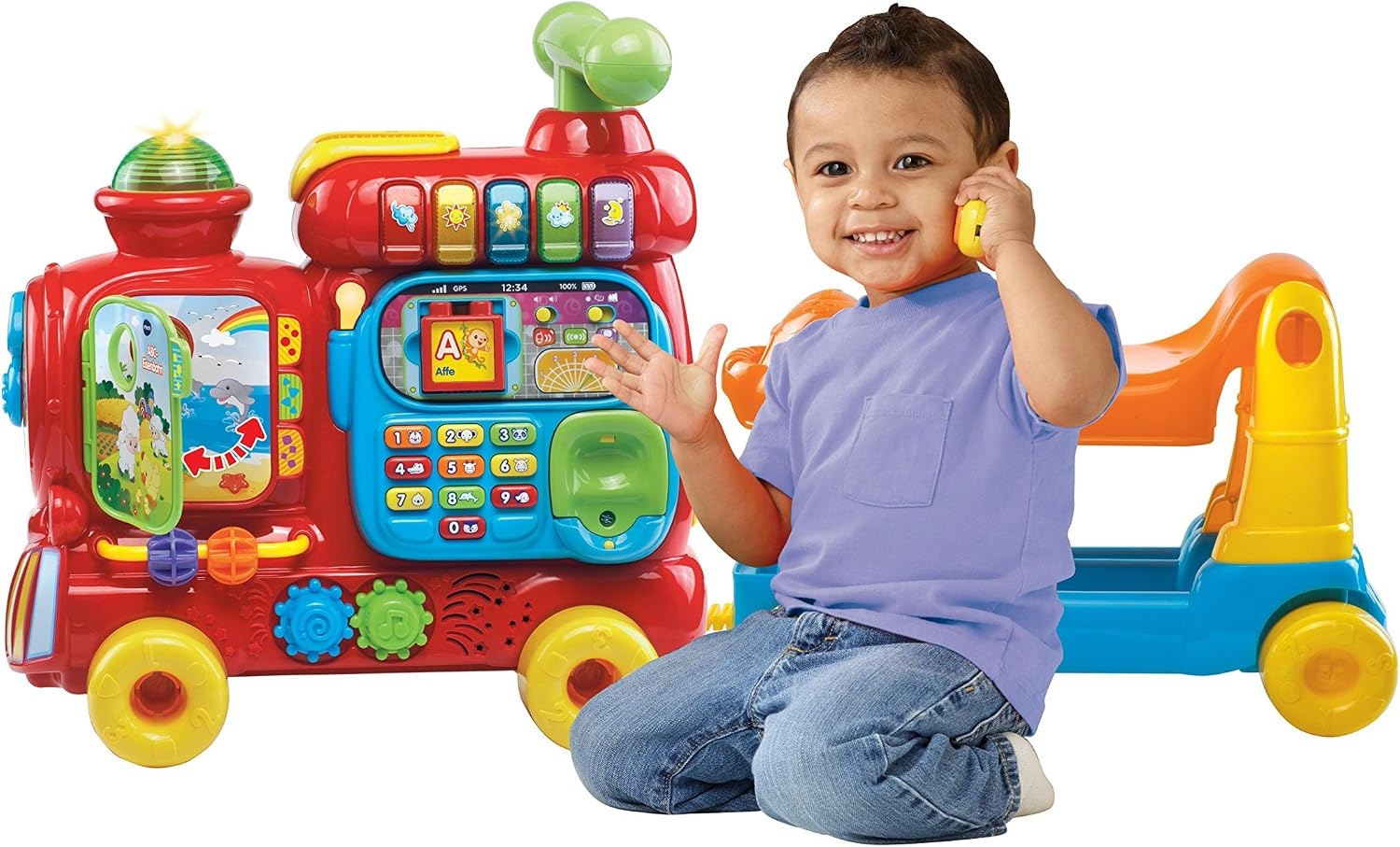 VTech ABC Trein Educatief Speelgoed - Interactieve Loopwagen - Meerkleurig