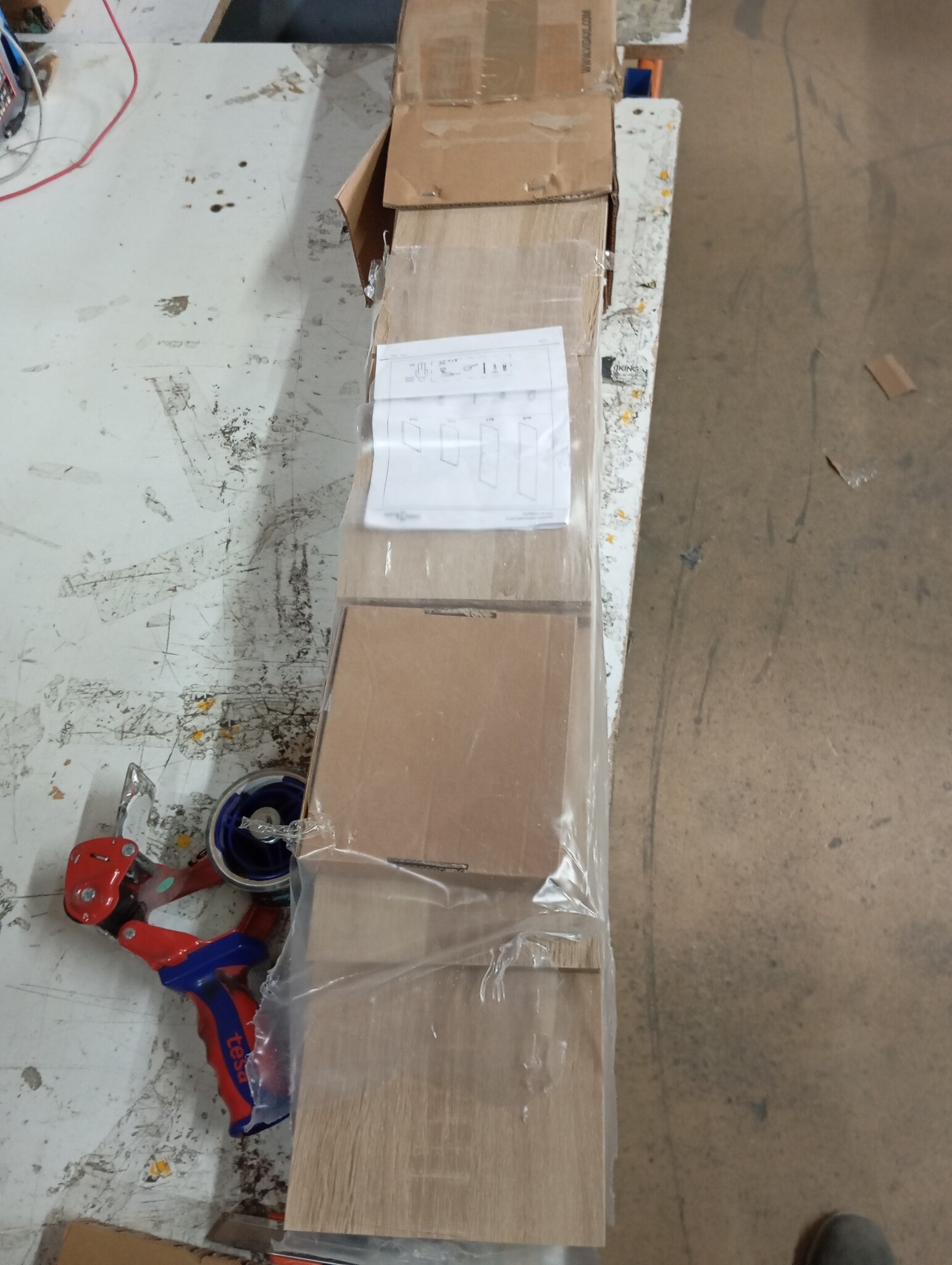 vidaXL Wandschap 167,5x18x68 cm bewerkt hout sonoma eikenkleurig