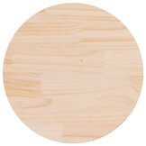 vidaXL Tafelblad rond Ø70x3 cm massief grenenhout