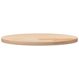 vidaXL Tafelblad rond Ø70x3 cm massief grenenhout