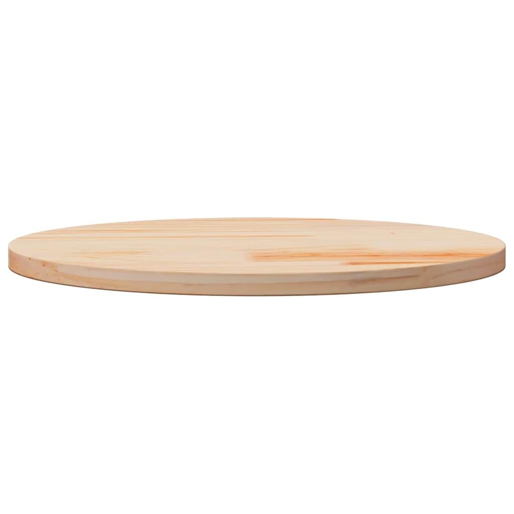 vidaXL Tafelblad rond Ø70x3 cm massief grenenhout