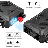 Zuivere Sinus Omvormer 12V/24V naar 230V | 1500W (12V) / 3000W (24V) continu | Piek 3000W/6000W | LCD | 2x EU stopcontact