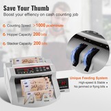 Professionele Bankbiljettenteller met UV/MG-detectie - 58% Korting