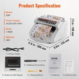 Professionele Bankbiljettenteller met UV/MG-detectie - 58% Korting