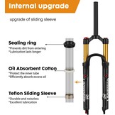 Mountainbike voorvork 26/27.5/29 inch luchtvering 100mm veerweg 9mm as schijfrem terugslaginstelling magnesiumlegering voor conische/rechte buis