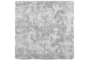 Hoogpolig Vloerkleed NAVARRA 120x120 cm Zilvergrijs met 33% Korting