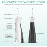 Draagbare Waterflosser WF400 Grijs | Elektrische Monddouche - 59% Korting