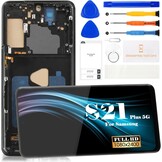 Incell voor Samsung Galaxy S21+5G Lcd scherm Vervanging voor Galaxy S21 Plus 5g Lcd scherm voor SM-G996B SM-G996U Digitizer Touchscreen Montage Reparatie Deel Met Frame (Phantom Zwart)