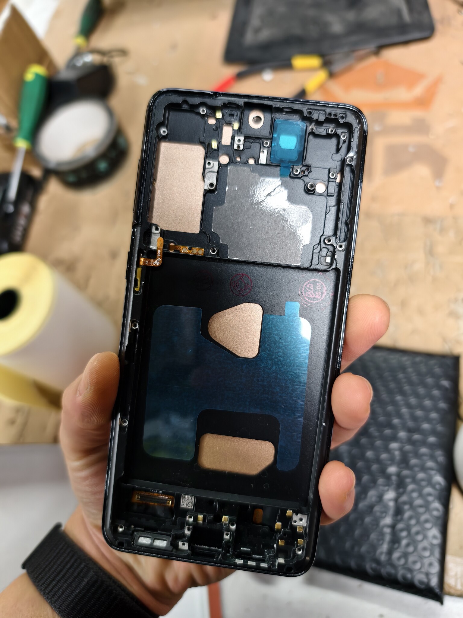 Incell voor Samsung Galaxy S21+5G Lcd scherm Vervanging voor Galaxy S21 Plus 5g Lcd scherm voor SM-G996B SM-G996U Digitizer Touchscreen Montage Reparatie Deel Met Frame (Phantom Zwart)
