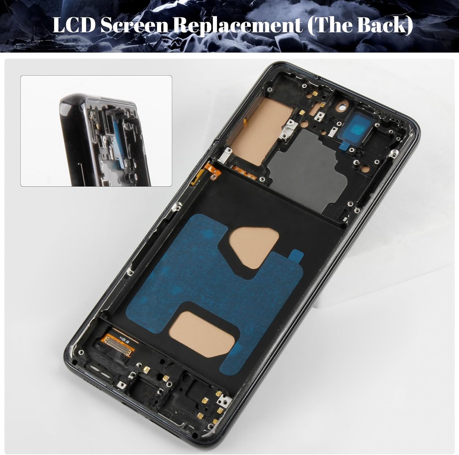 Incell voor Samsung Galaxy S21+5G Lcd scherm Vervanging voor Galaxy S21 Plus 5g Lcd scherm voor SM-G996B SM-G996U Digitizer Touchscreen Montage Reparatie Deel Met Frame (Phantom Zwart)