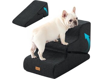 Gardner Pet Honden Trappetje 16.5" 2-in-1 Transformeerbaar 3-Treden Zwart