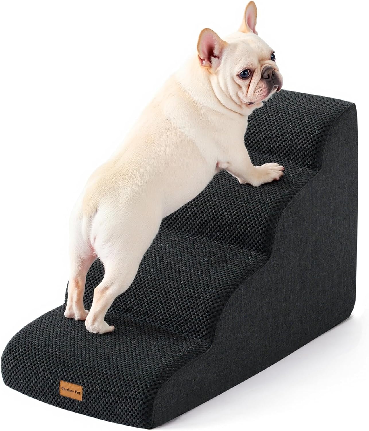 Gardner Pet Honden Trappetje 16.5" 2-in-1 Transformeerbaar 3-Treden Zwart