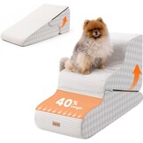 Gardner Pet Honden Trappetje 16.5" 2-in-1 Transformeerbaar 3-Treden Zwart